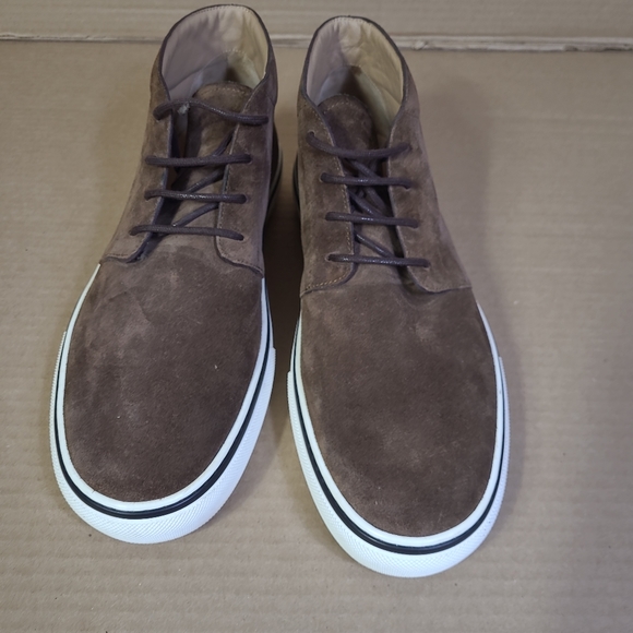 Tod's Suede Brown Desert Boot Sneaker  Casual Men Sz 12 - Picture 3 of 16